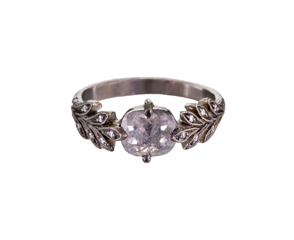 Gray Rustic Diamond Leafside Ring zoom 1