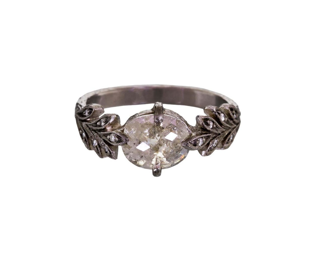 Gray Rustic Diamond Leafside Ring zoom 1