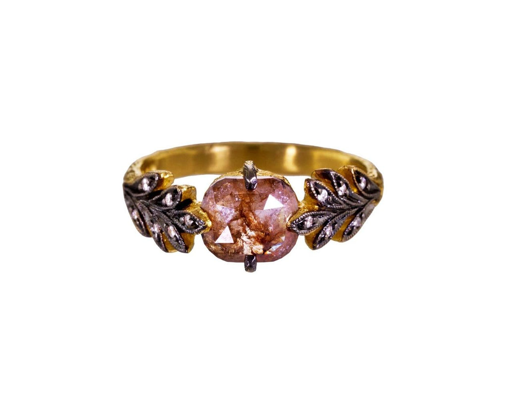 Rustic Diamond Leafside Ring zoom 1