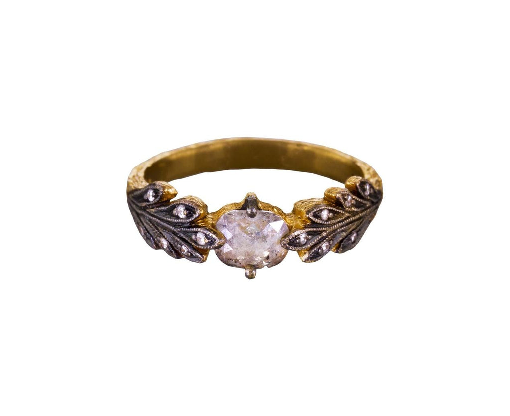 Rustic Diamond Leafside Ring zoom 1