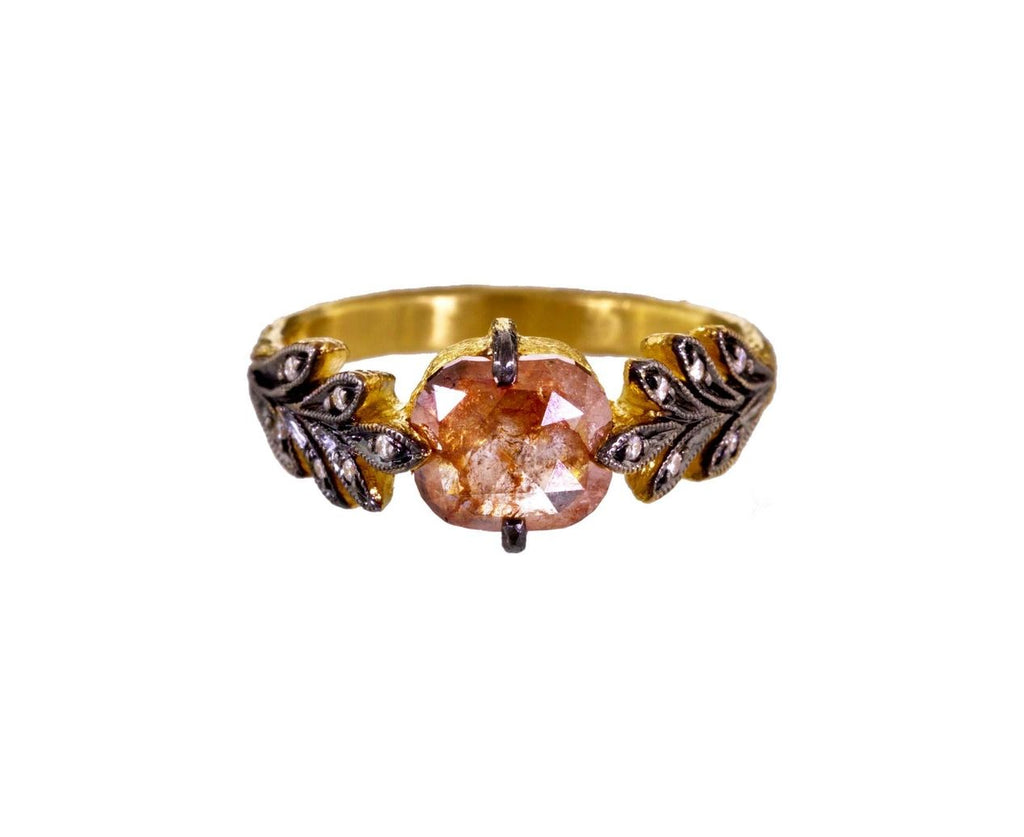 Rustic Diamond Leafside Ring zoom 1