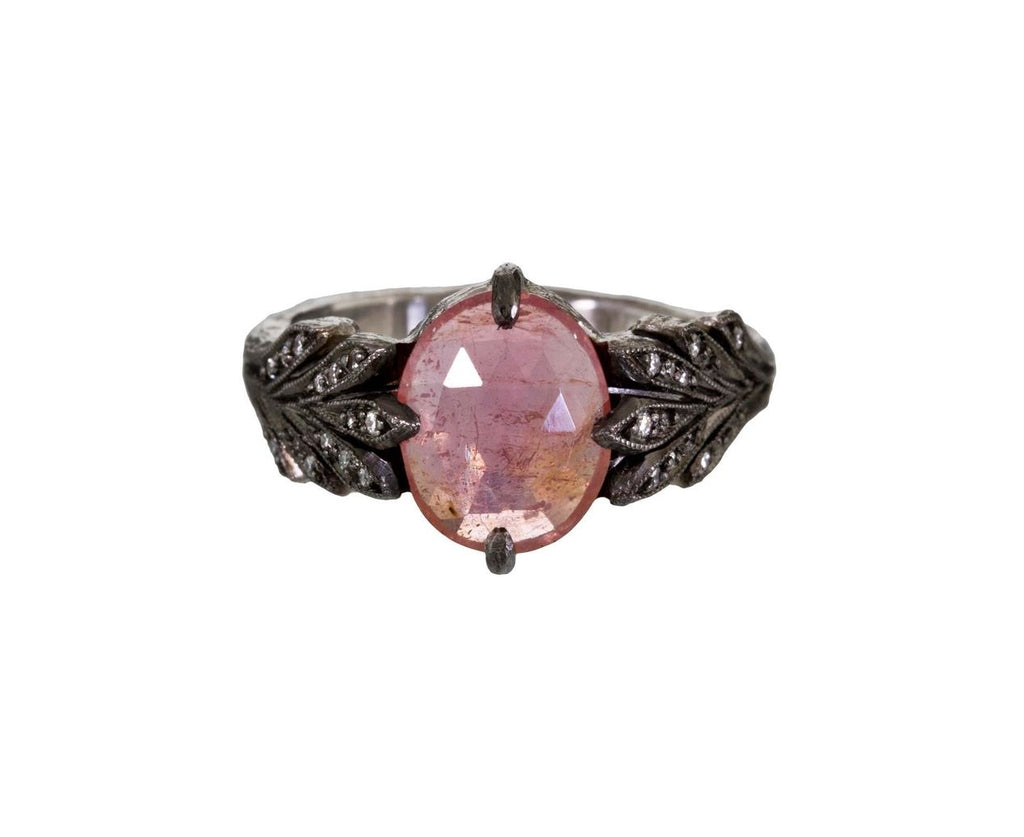Pink Sapphire Leafside Ring zoom 1