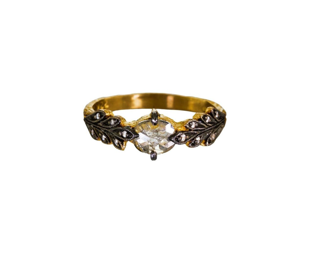 Rustic Diamond Leafside Ring zoom 1