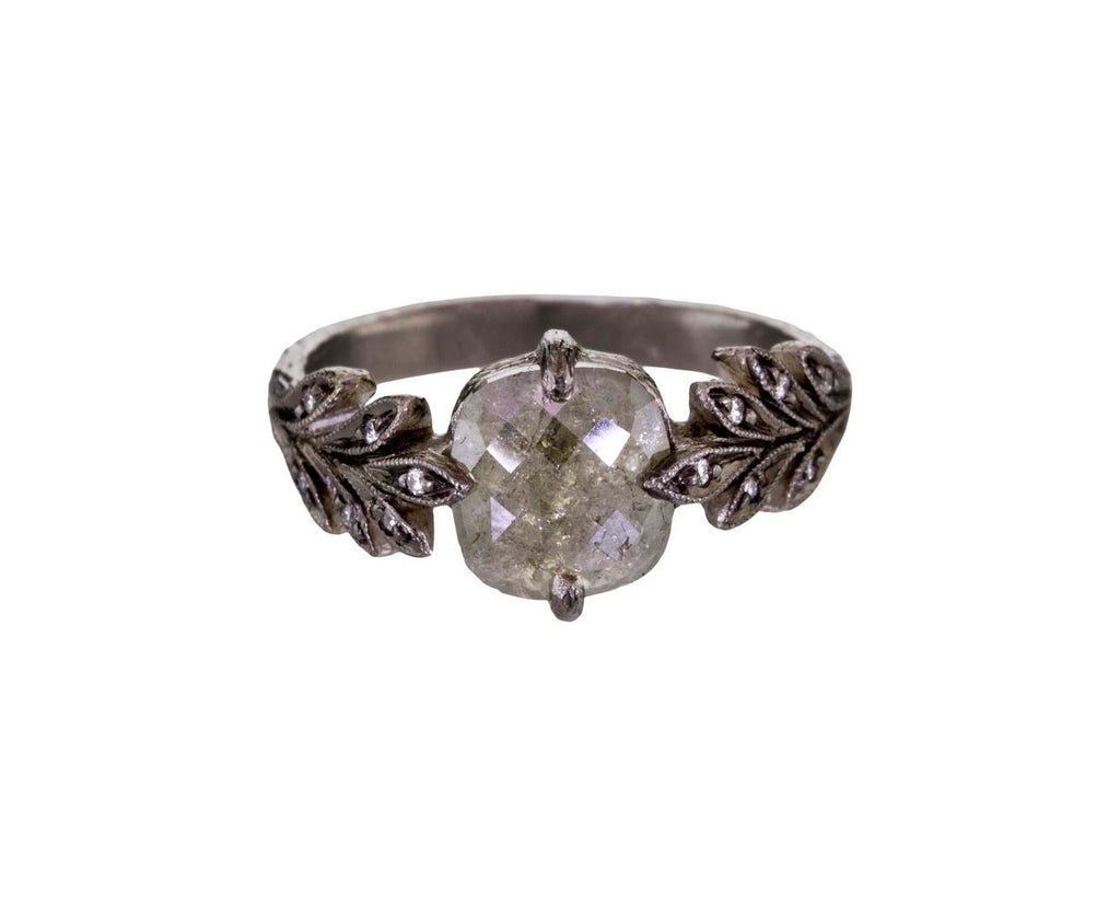 Gray Rustic Diamond Leafside Ring zoom 1