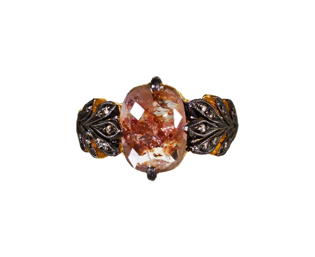 Rustic Diamond Leafside Ring zoom 1