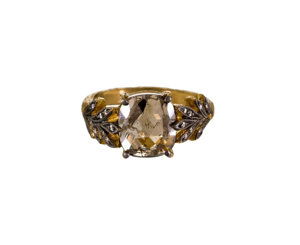 Rustic Diamond Leafside Ring zoom 1