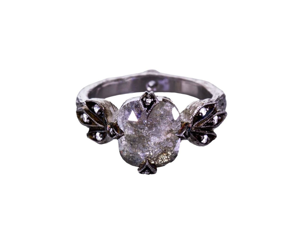 Rustic Diamond Three Leafside Ring zoom 1