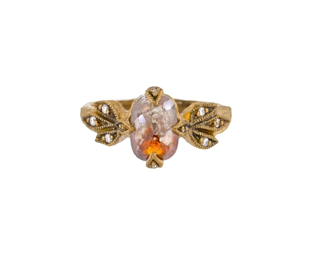 Rustic Diamond Leafside Ring zoom 1