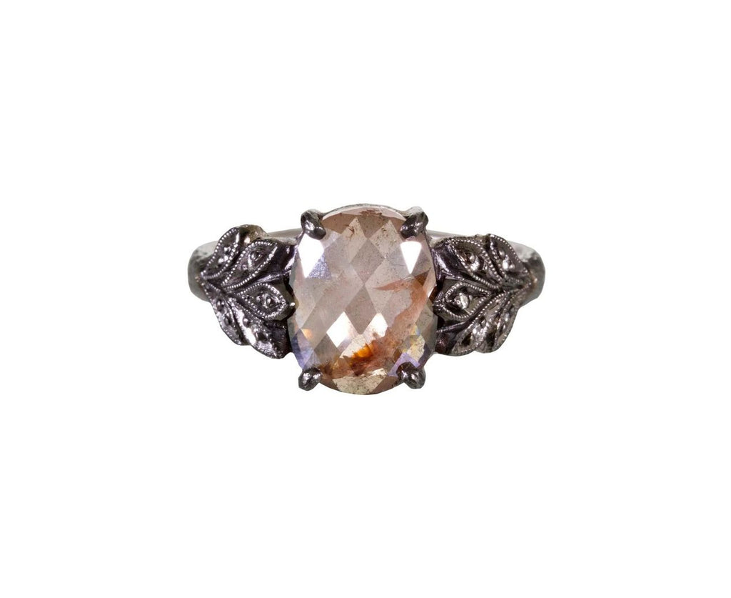 Magical Rustic Diamond Oak Leafside Ring zoom 1