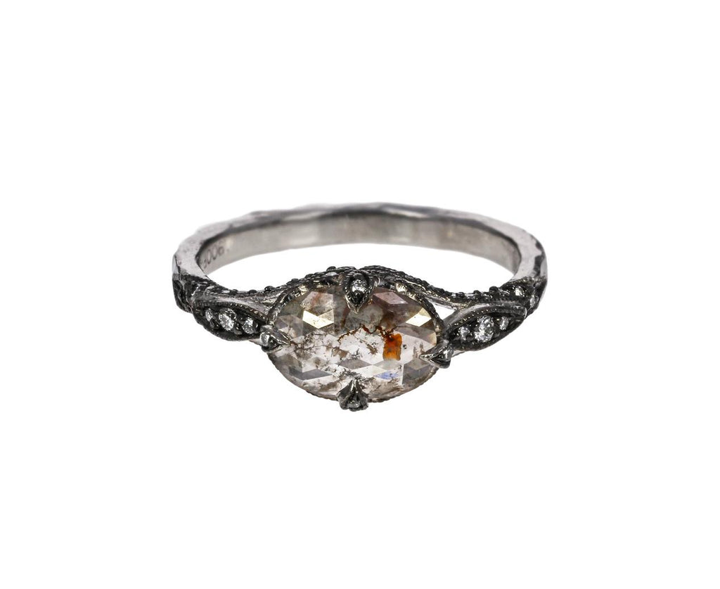 Rustic Diamond Petal Side Ring zoom 1_cathy_waterman_platinum_diamond_petal_side_ring