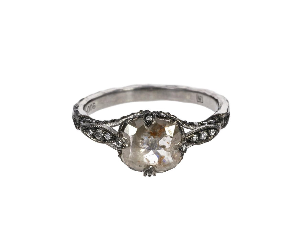 Rustic Diamond Petal Side Ring zoom 1_cathy_waterman_platinum_diamond_petal_side_ring