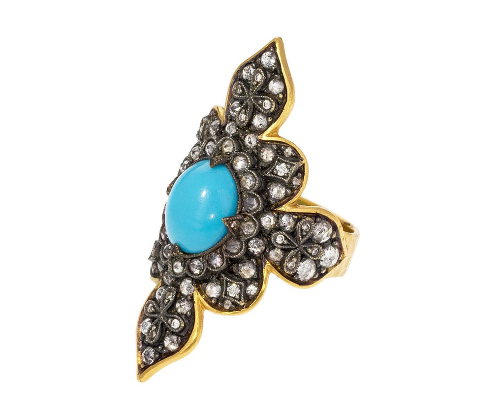 Arizona Turquoise Diamond Claire Ring zoom 1_cathy_waterman_gold_diamond_turquoise_claire_rin