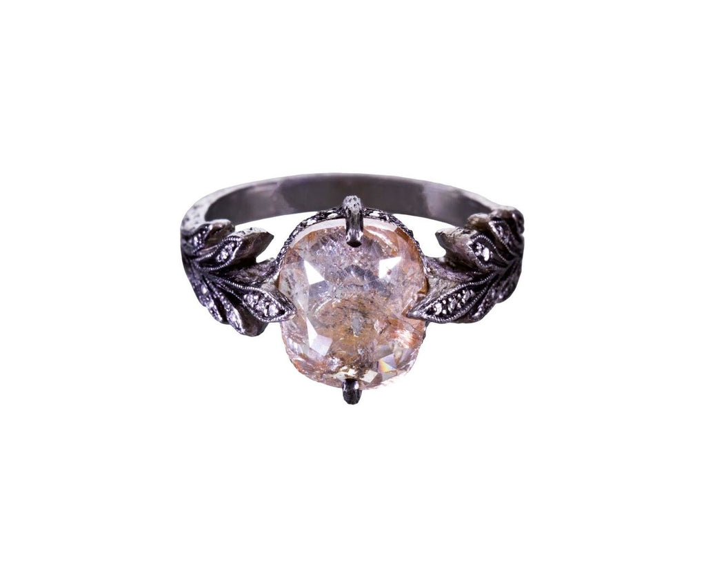 Fine Rustic Diamond Leafside Ring zoom 1