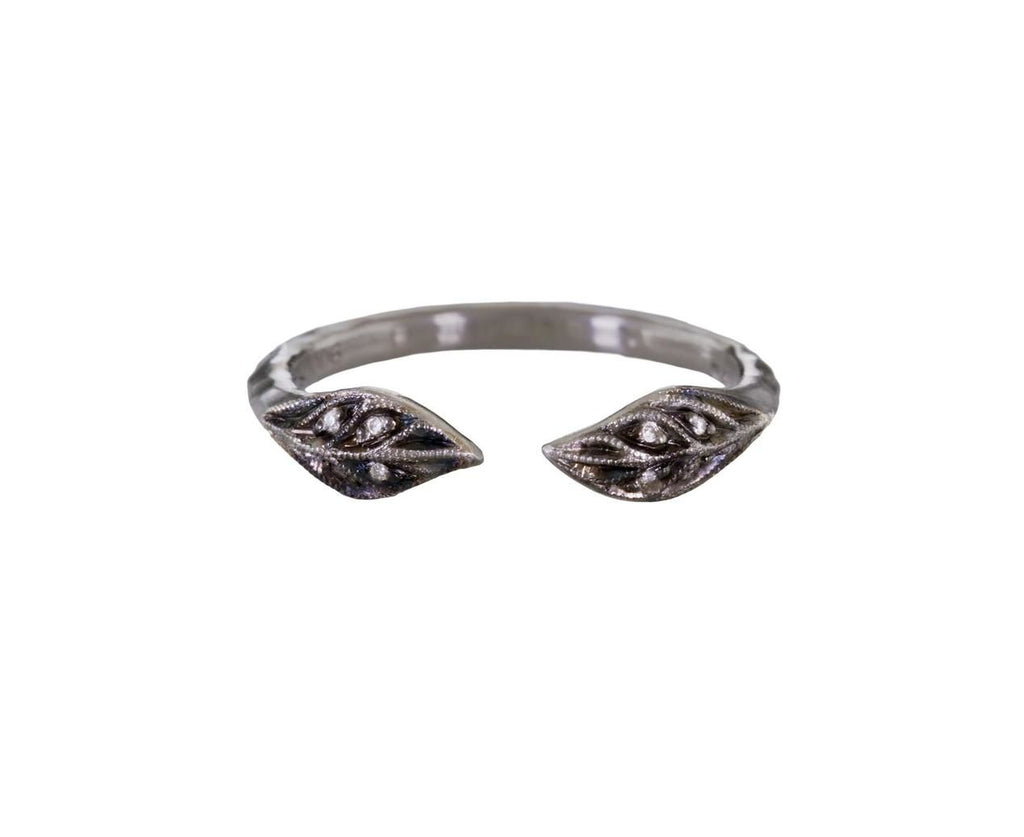 Double Leaf Band zoom 1-cathy-waterman-ring