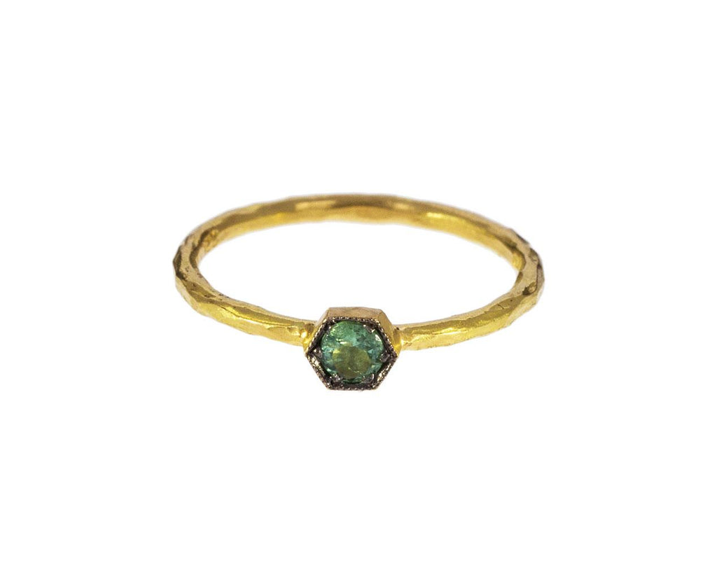 Green Tourmaline Hexagonal Ring zoom 1_cathy_waterman_gold_green_tourmaline_hexagonal_r