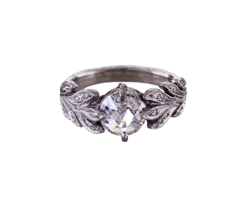 Black and White Diamond Leafside Ring zoom 1_cathy_waterman_ring