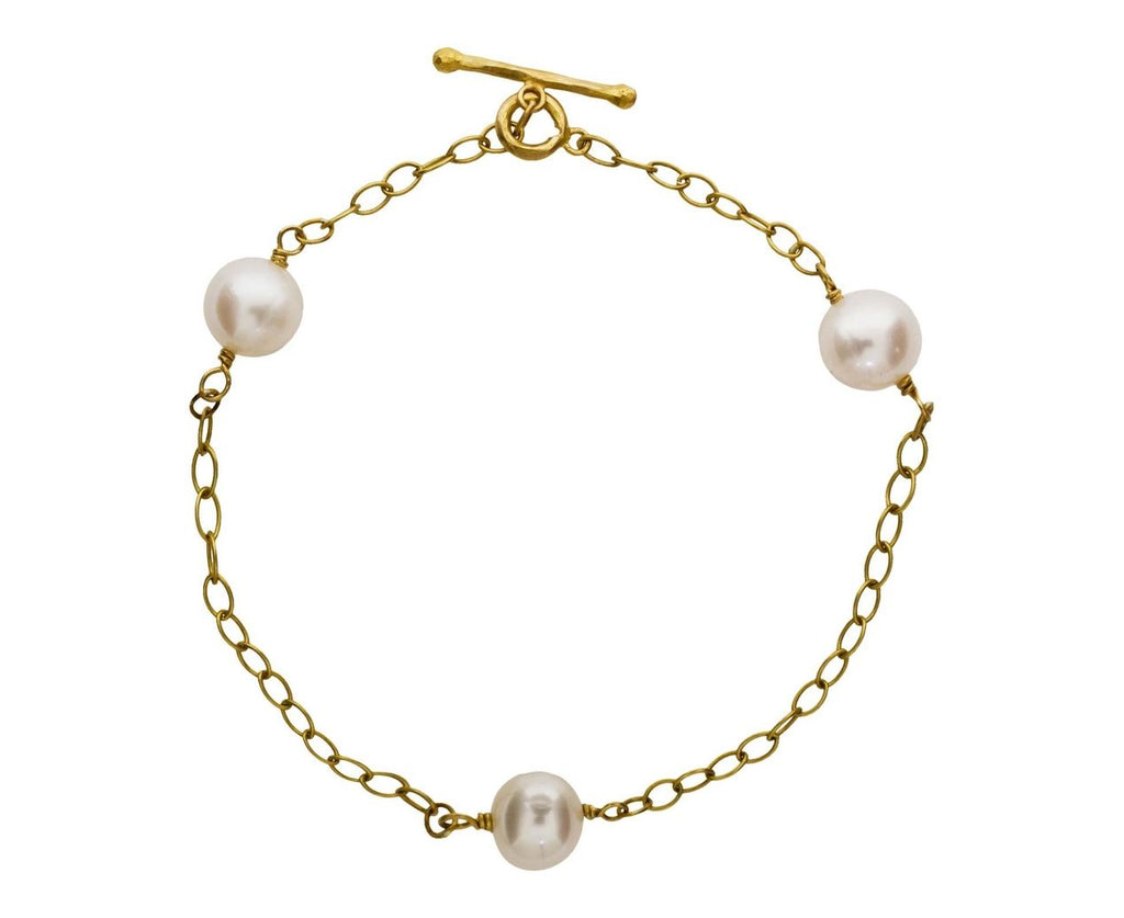 Freshwater Pearl Wire Wrap Bracelet zoom 1