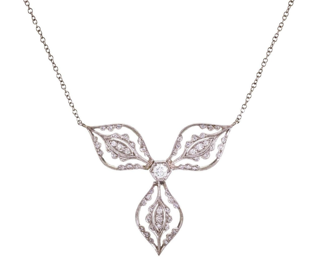 Single Rose Petal Necklace zoom 1