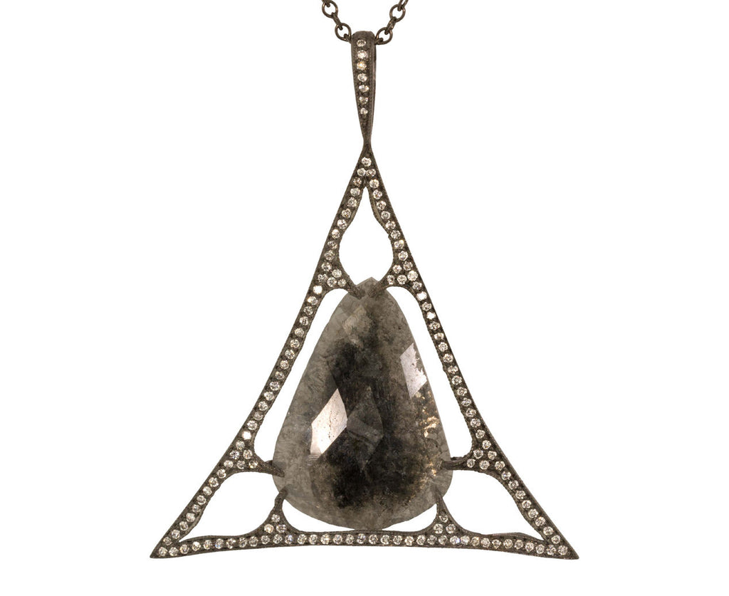 Diamond Slice Pendant Necklace zoom 1