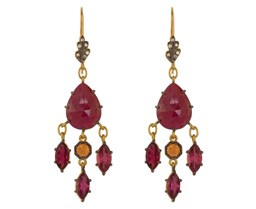 Ruby Chandelier Earrings zoom 1