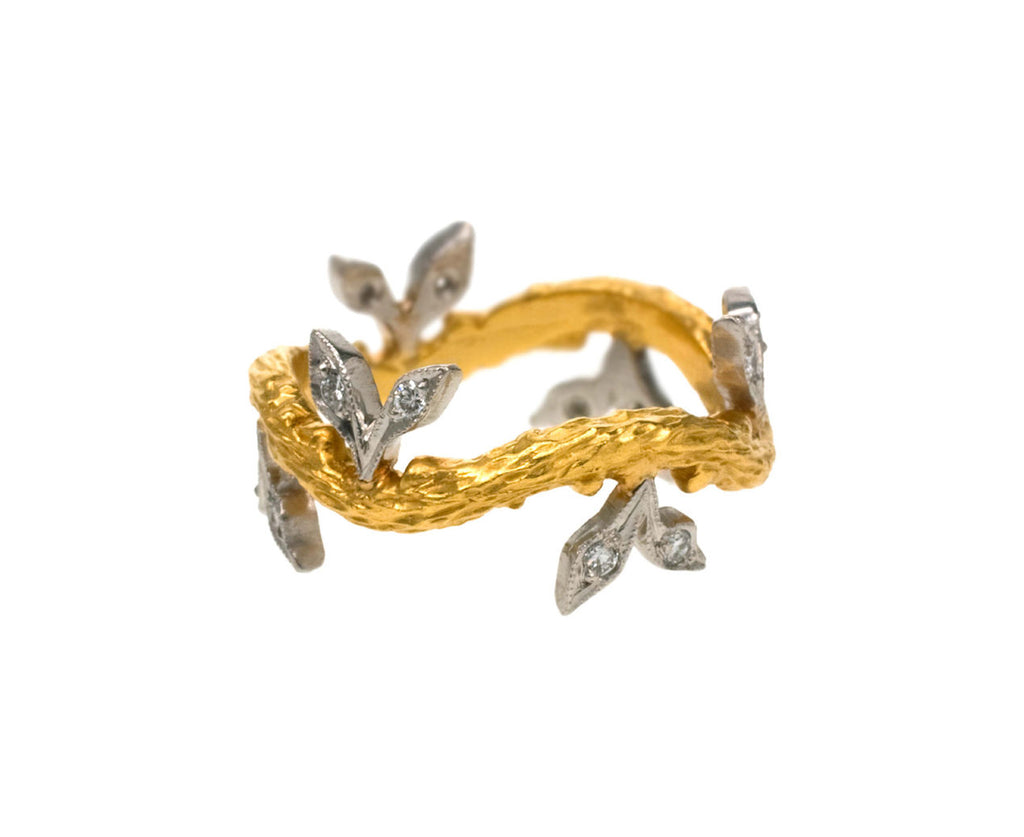Branch Ring with Double Leaves zoom 1