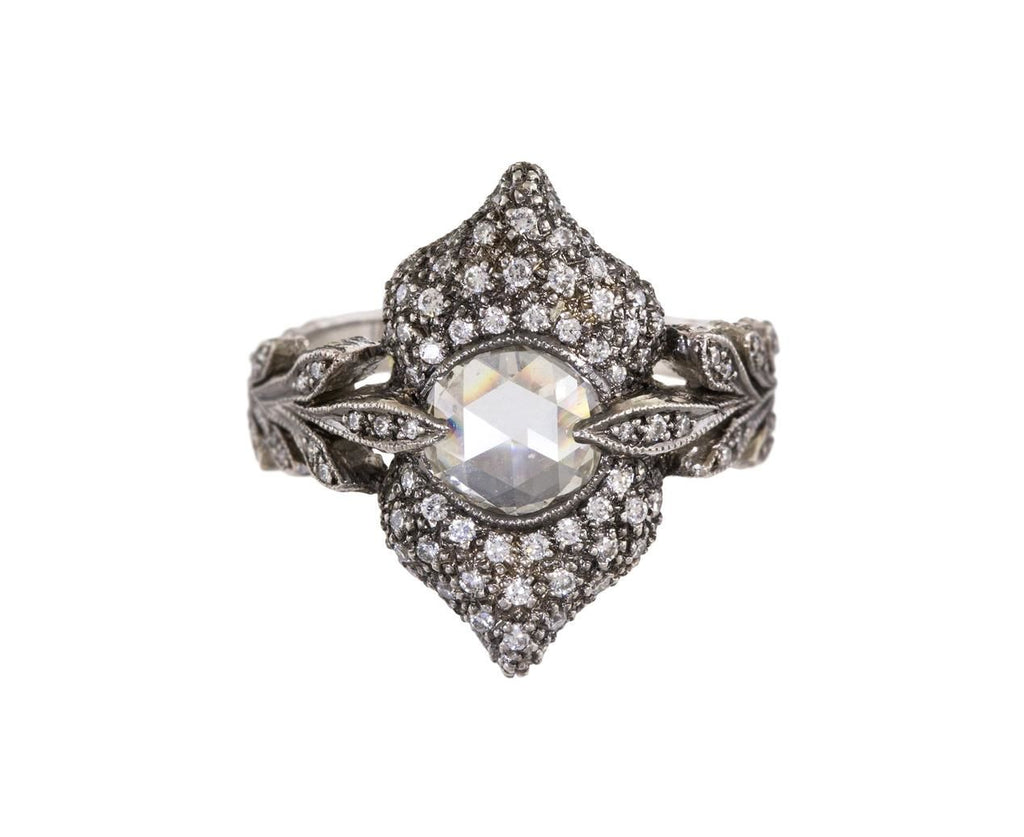 Rose Cut Diamond Narnia Ring zoom 1_cathy_waterman_platinum_diamond_narnia_ring
